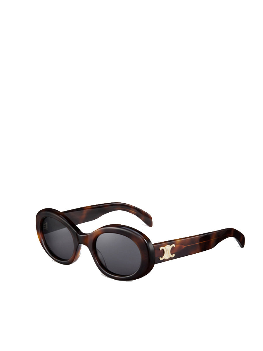 Oval Sunglasses CL40194U in Havana