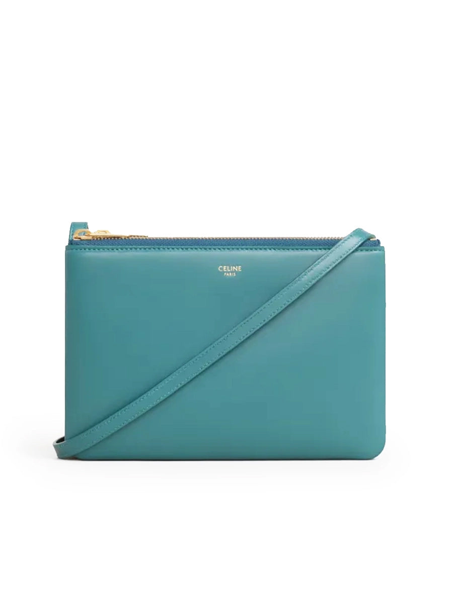 Trio Bag in Smooth Prussian Blue