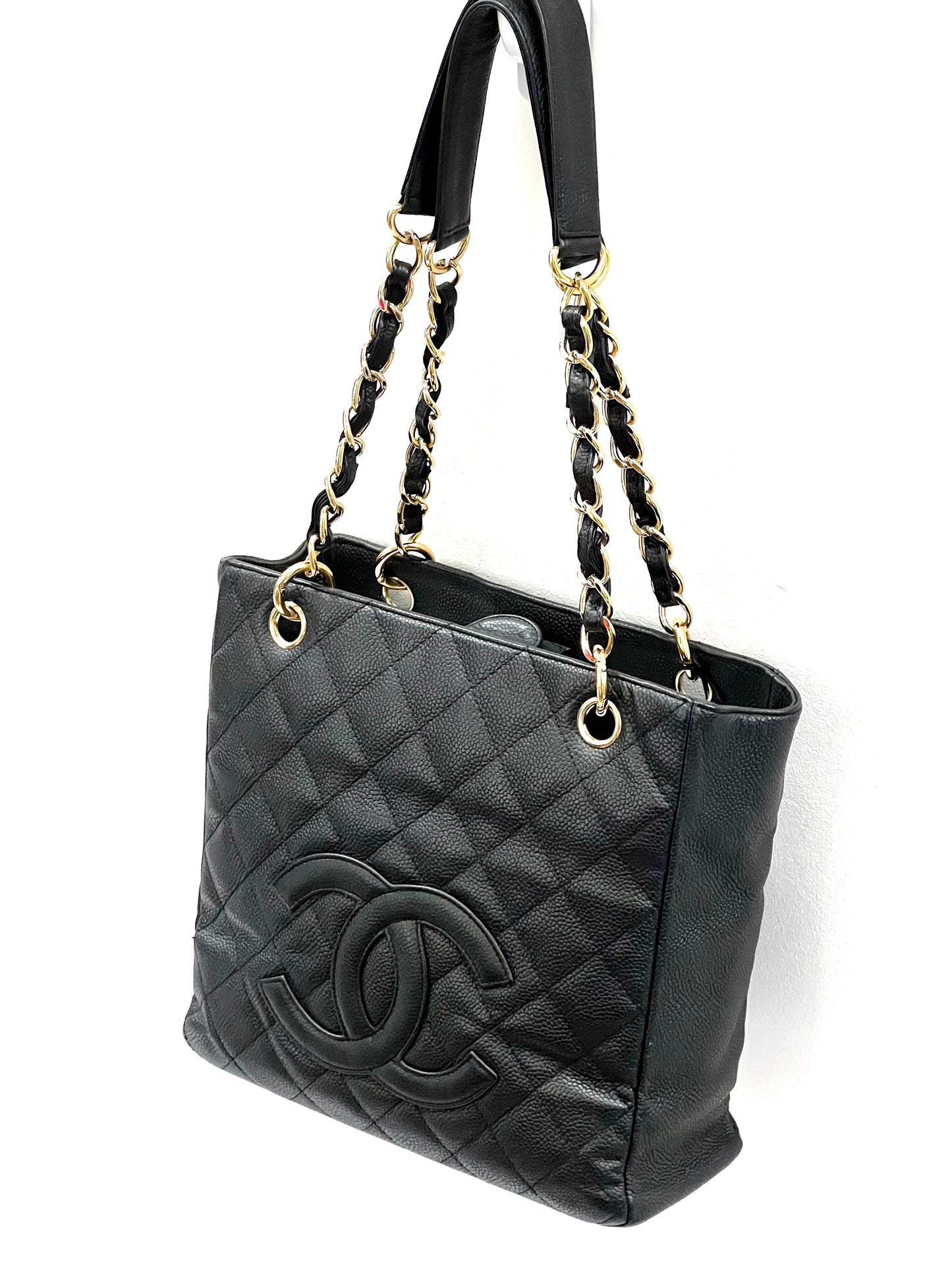 CHANEL CAVIAR QUILTED PETIT SHOPPING TOTE PST