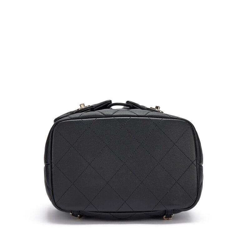CHANEL 2023 QUILTED LAMBSKIN DUMA SMALL BACKPACK