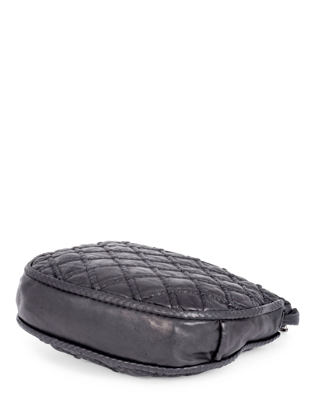 Chanel Quilted Soft Leather Hobo Bag Black