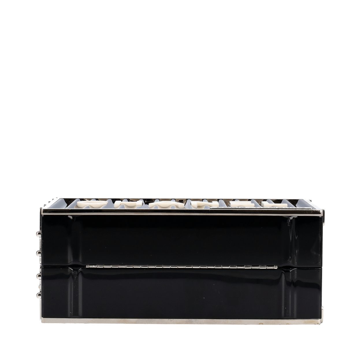 CHANEL Resin Paris Hamburg Minaudiere Shoulder Bag Black