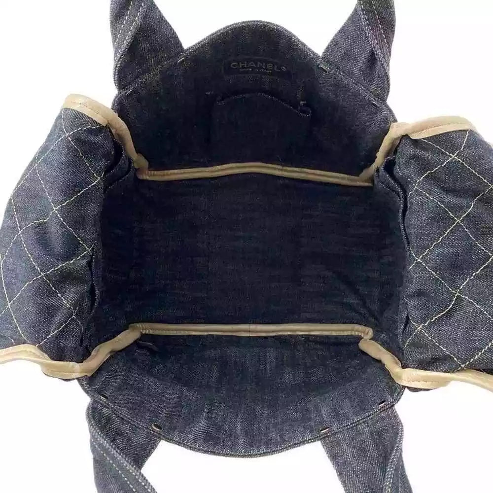 CHANEL CC SPARKLING DENIM TOTE BAG