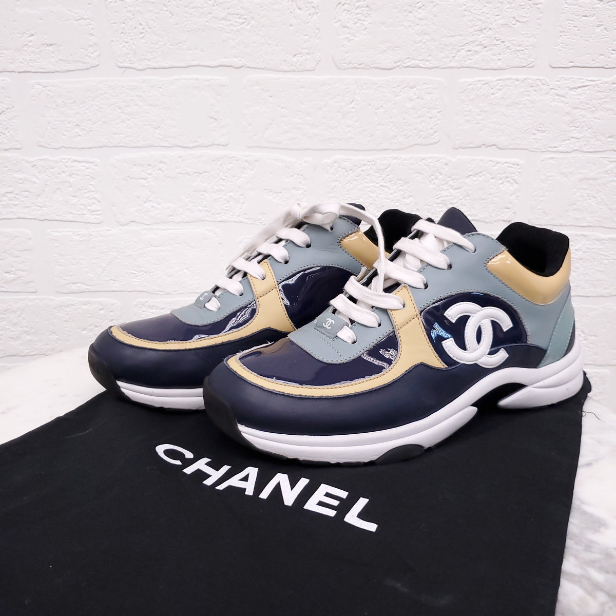 CHANEL MULTICOLOUR PEANTS SNEAKERS - SIZE 39
