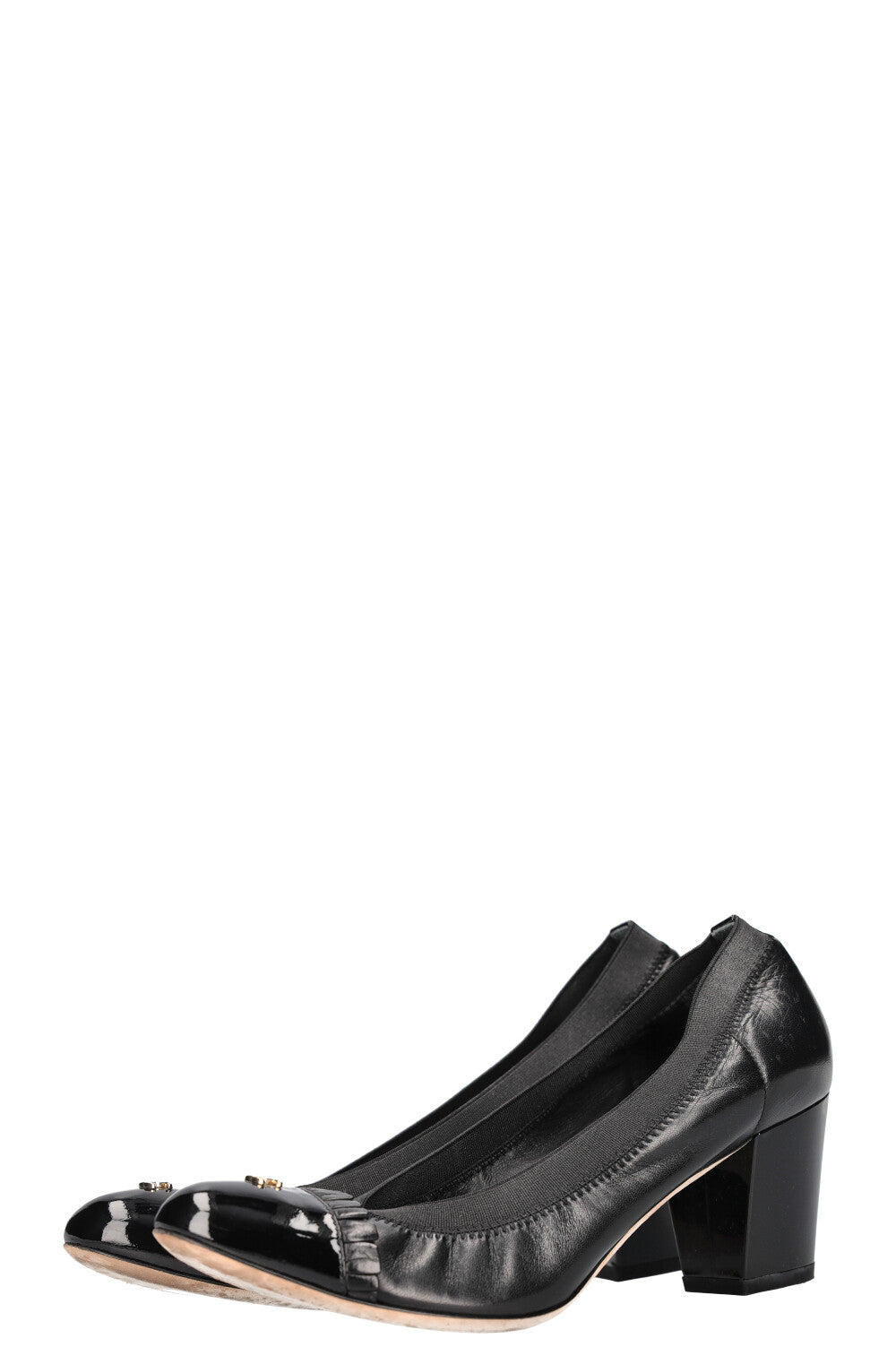 CHANEL Flex Heels Black