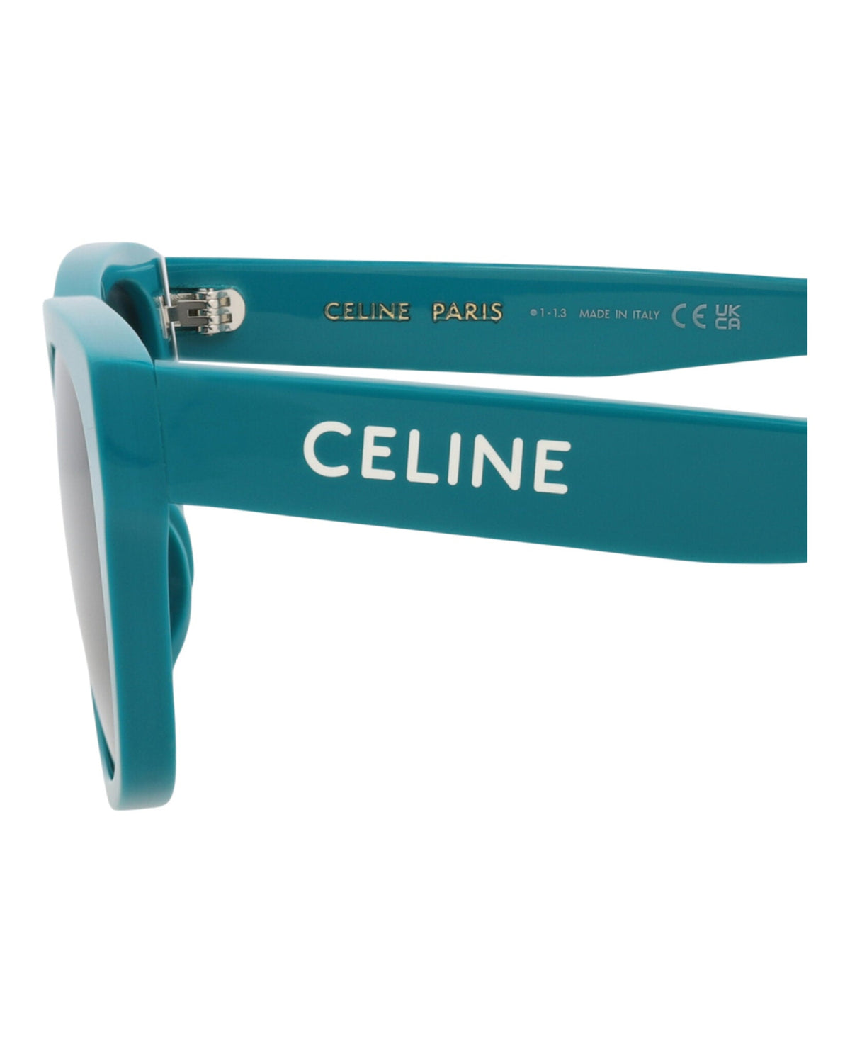Celine Womens Square/Rectangle Turquoise Turquoise Smoke Fashion Designer Eyewear