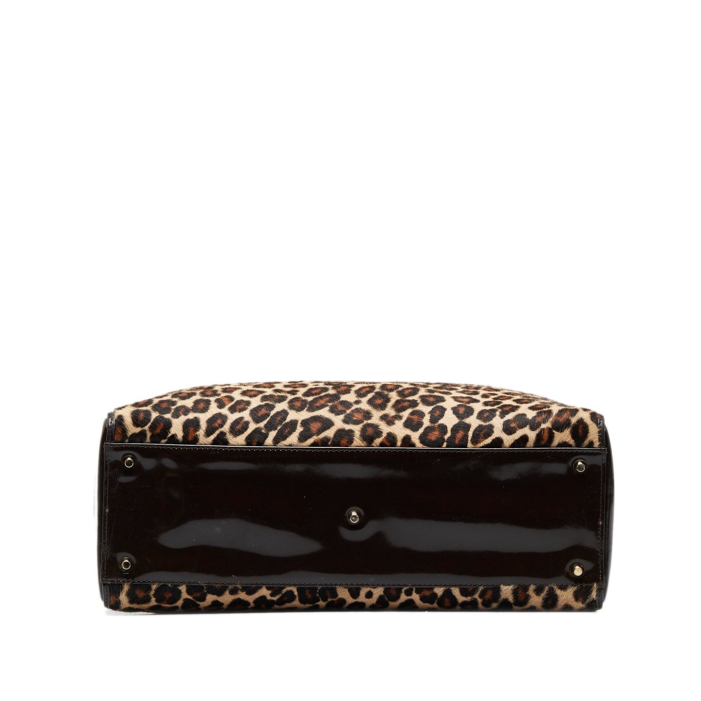 DIORLarge Leopard Print Pony Hair Lady Satchel