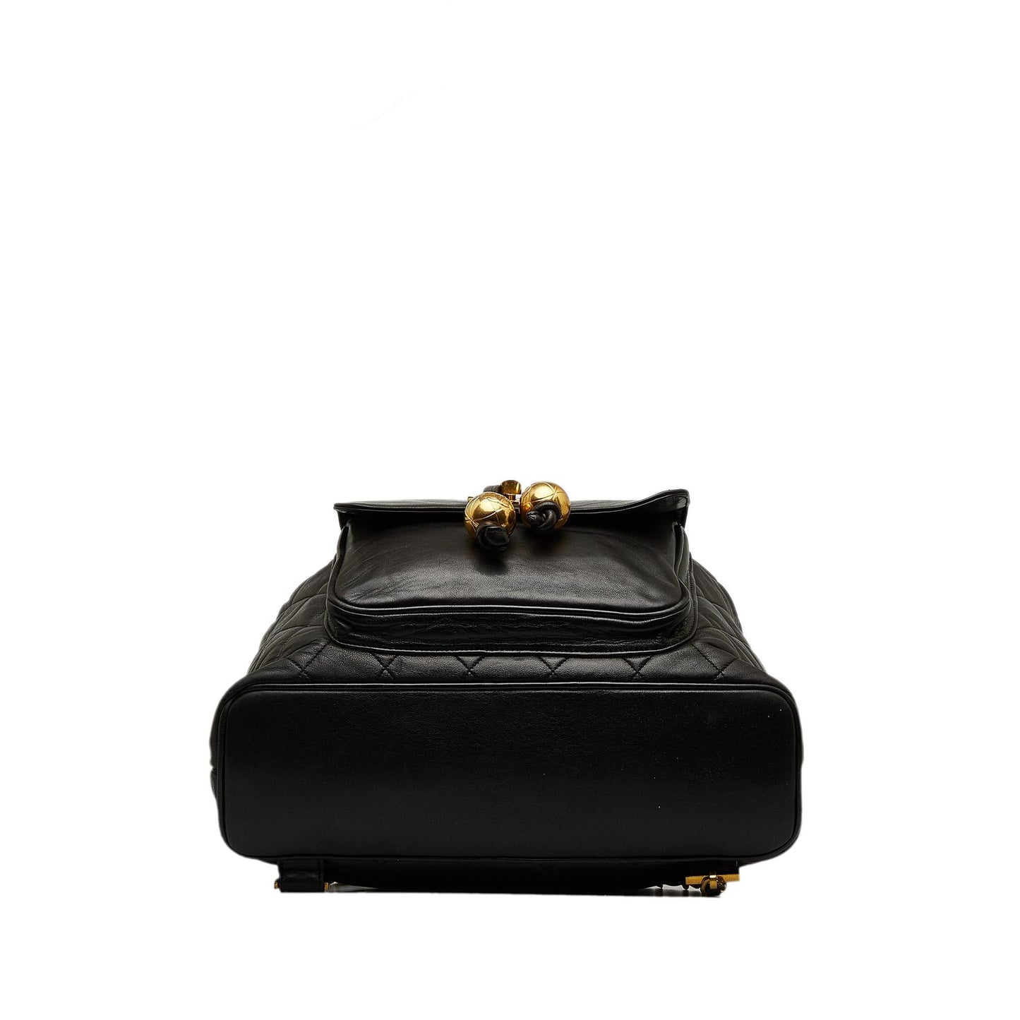 Chanel CC Quilted Lambskin Drawstring Backpack