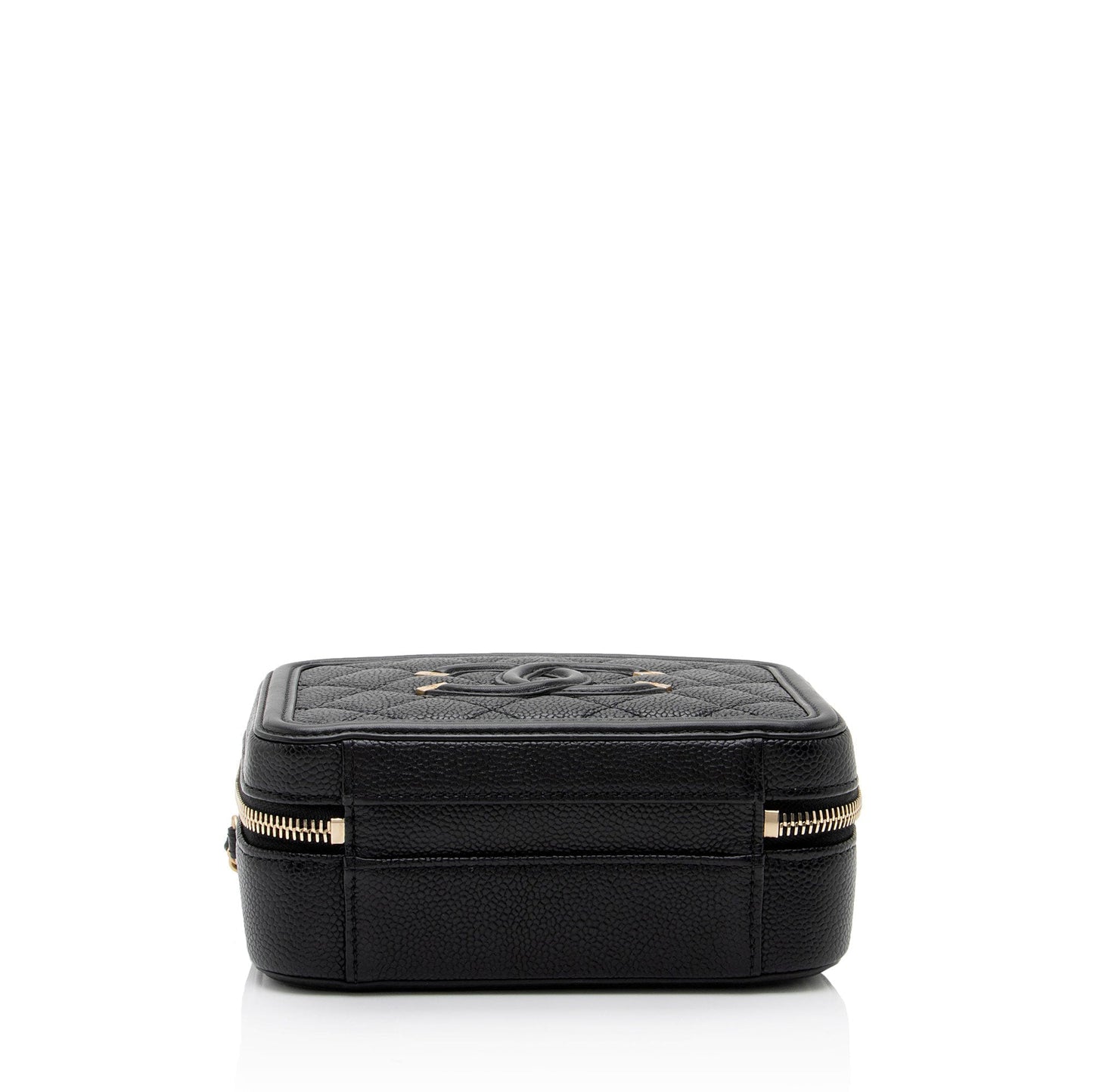 Chanel Caviar Leather CC Filigree Small Vanity Case (SHF-0Nks5y)