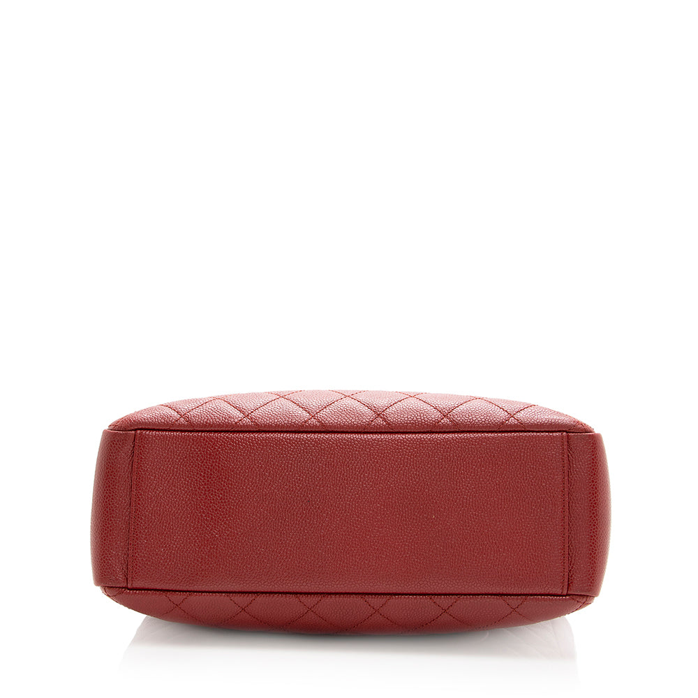 Chanel Caviar Leather Vertical Grand Shopping Tote (SHF-19404)