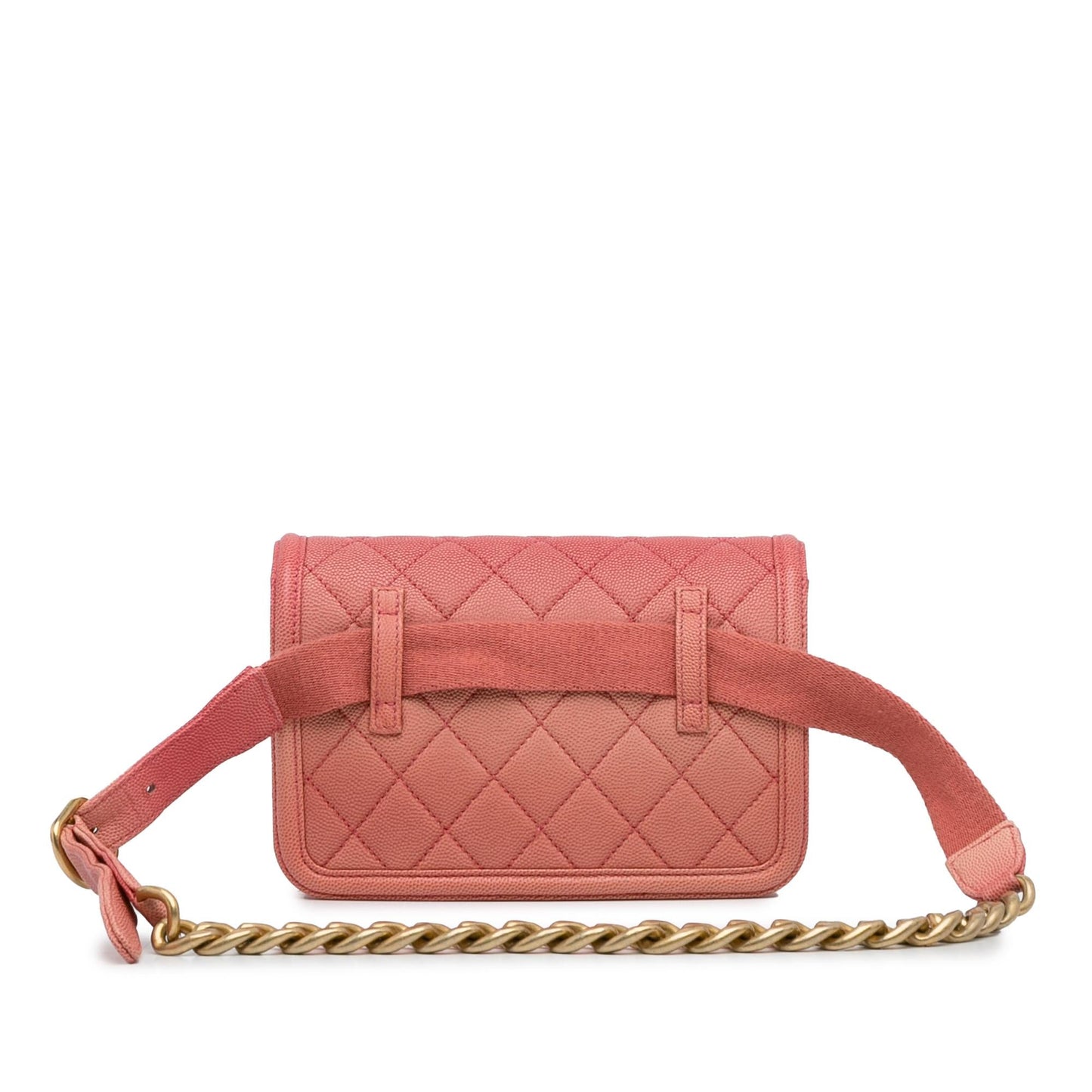 Chanel Caviar Sunset On The Sea Flap Belt Bag (SHG-GTOZZm)