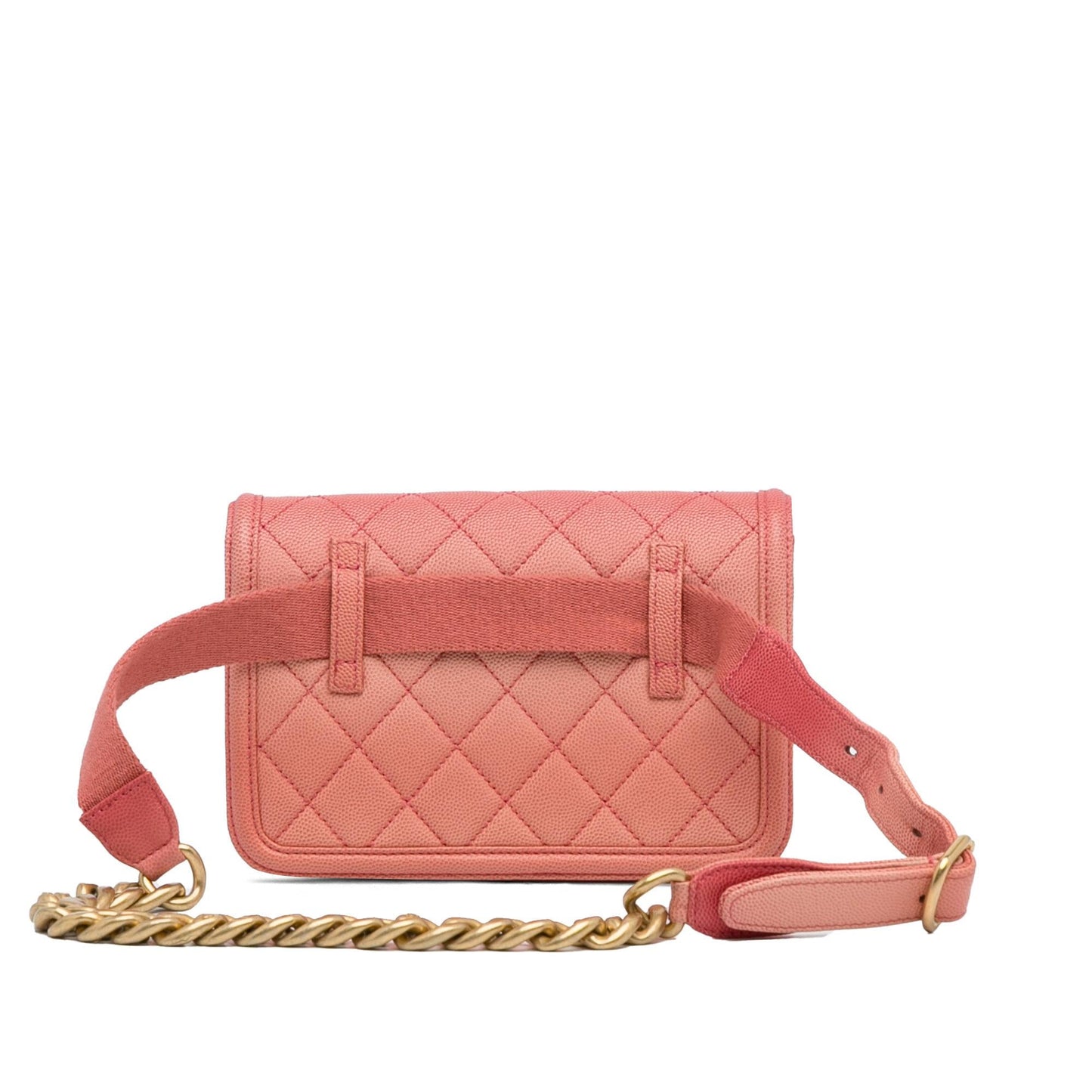 Chanel Caviar Sunset On The Sea Flap Belt Bag (SHG-lARDNa)