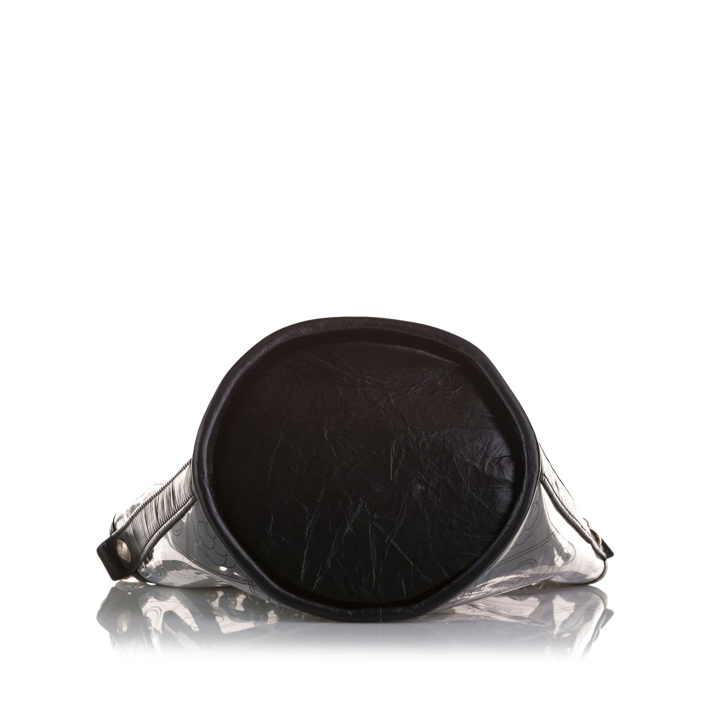 Chanel Crumpled Calfskin PVC Camellia Bucket (SHG-3BUAWV)