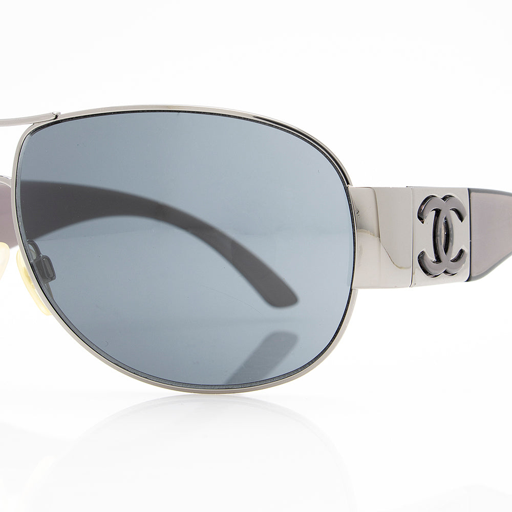 Chanel Logo Aviator Sunglasses (SHF-18762)