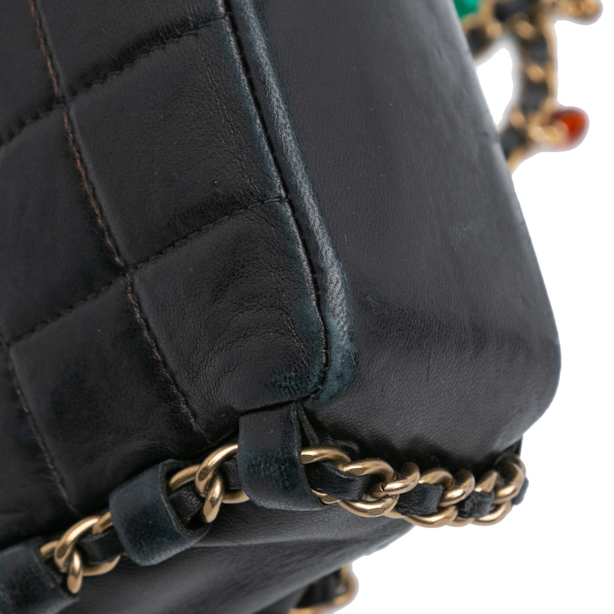 Chanel Mini Lambskin Choco Bar Chain Charms Flap (SHG-fLjuBx)