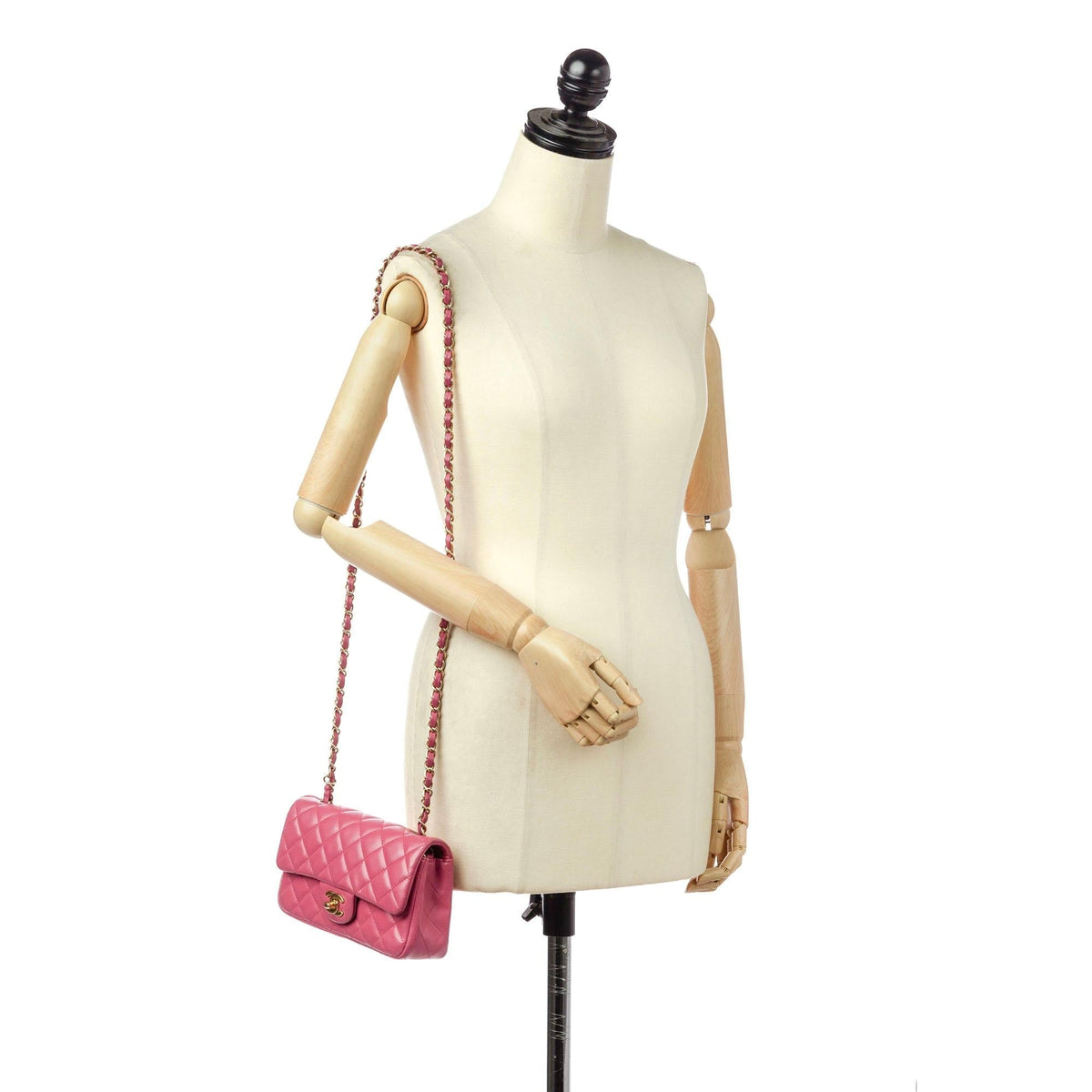 Chanel Mini Rectangular Classic Lambskin Single Flap (SHG-mr1rzU)