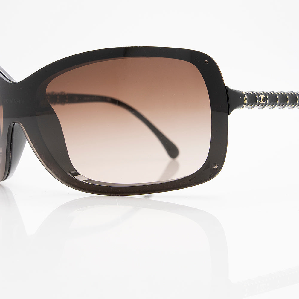 Chanel Studded CC Shield Sunglasses (SHF-20824)