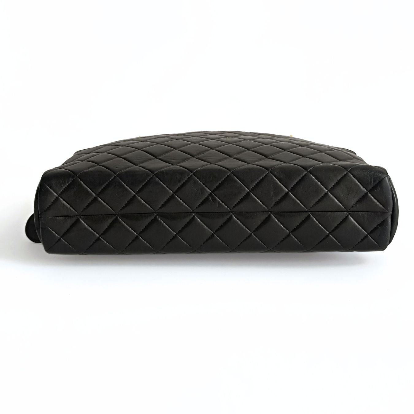 CHANEL Chanel Chanel borsa a spalla Grand Shopping in pelle matelasse nera