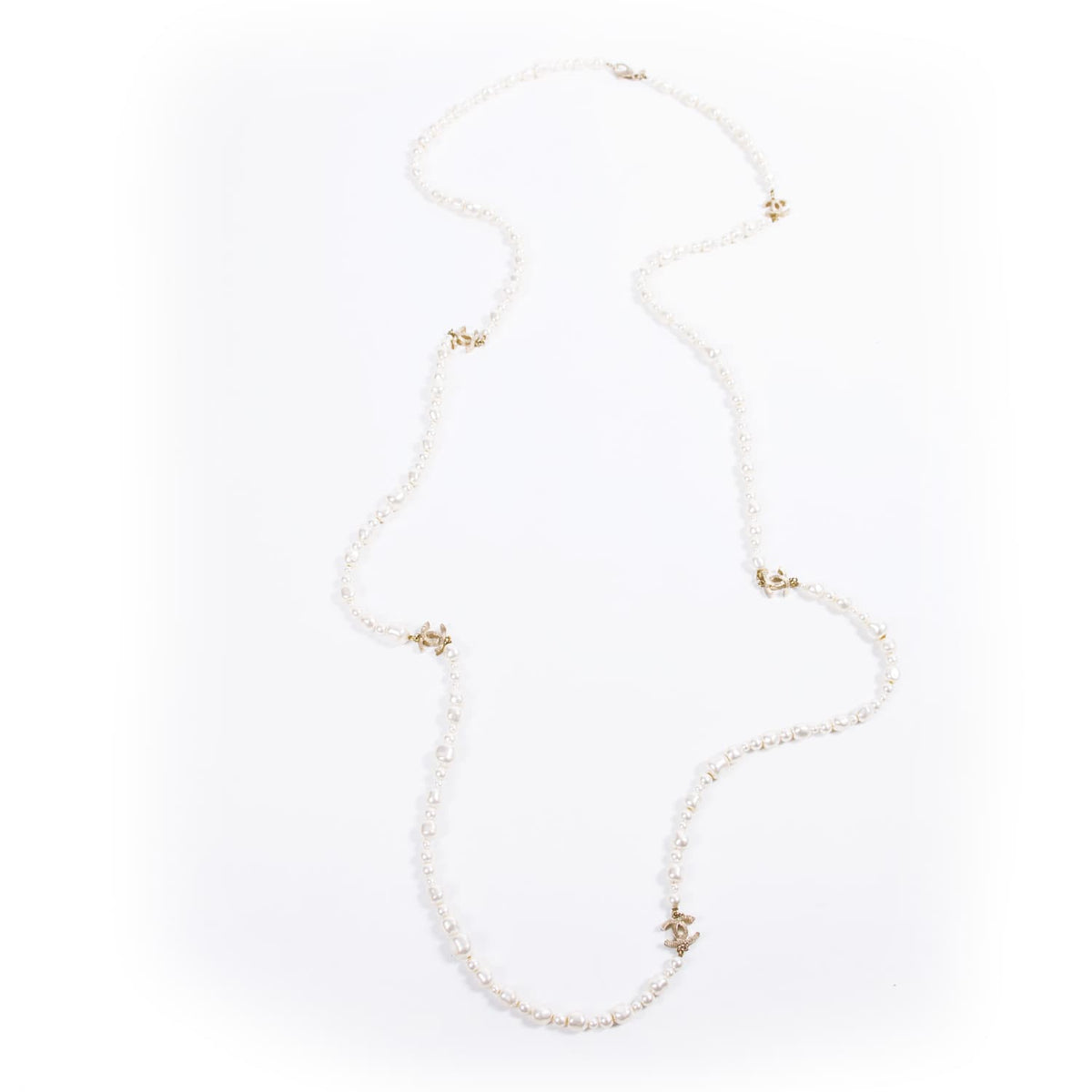 Chanel Pearl Graduated Long Necklace