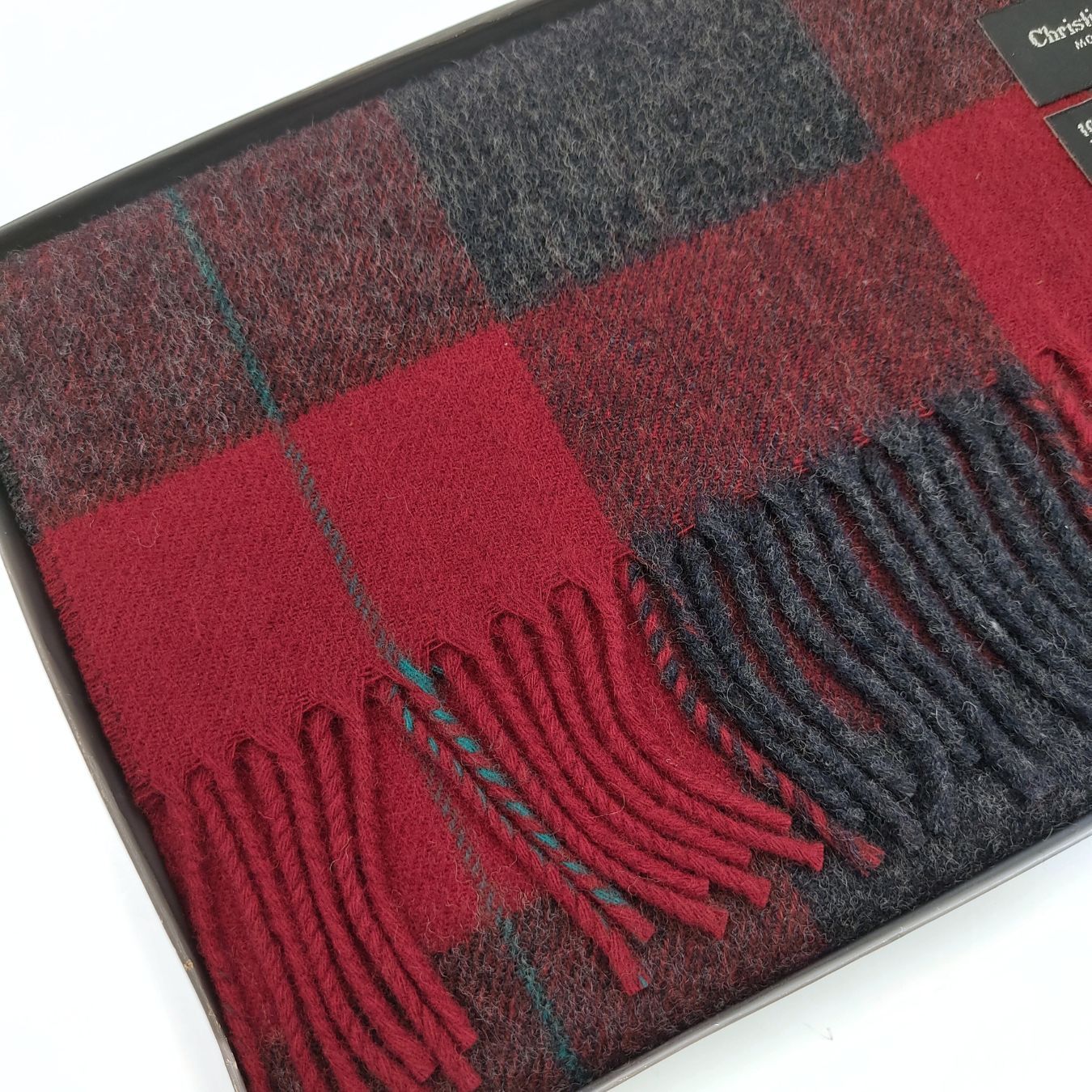 DIOR Christian men's scarf in pure wool - new