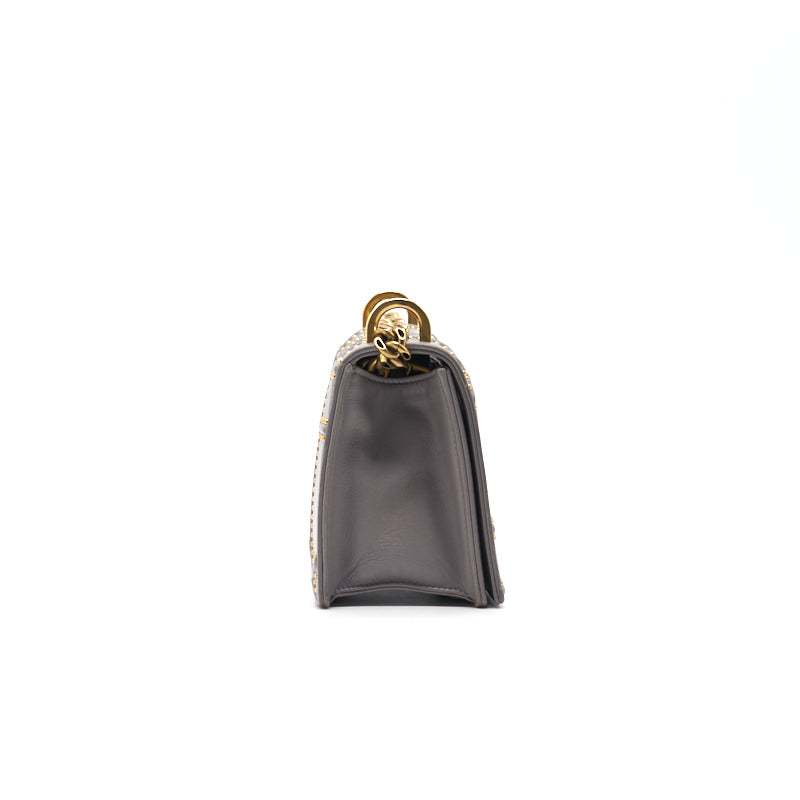 Dior Diorama studded Lambskin Small Grey with GHW