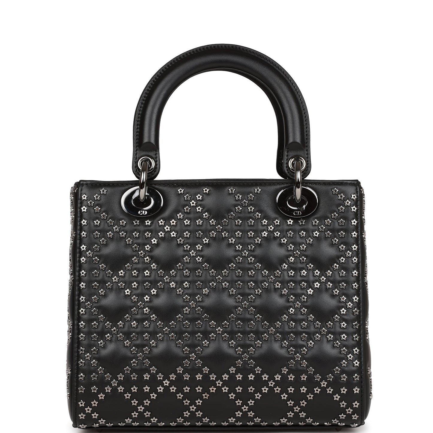 Christian Dior Lucky Star MeDior Tote Black Lambskin Ruthenium Hardware