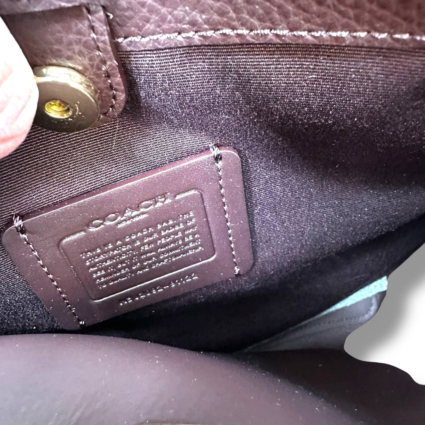 Crossbody Designer By Coach Size: Small