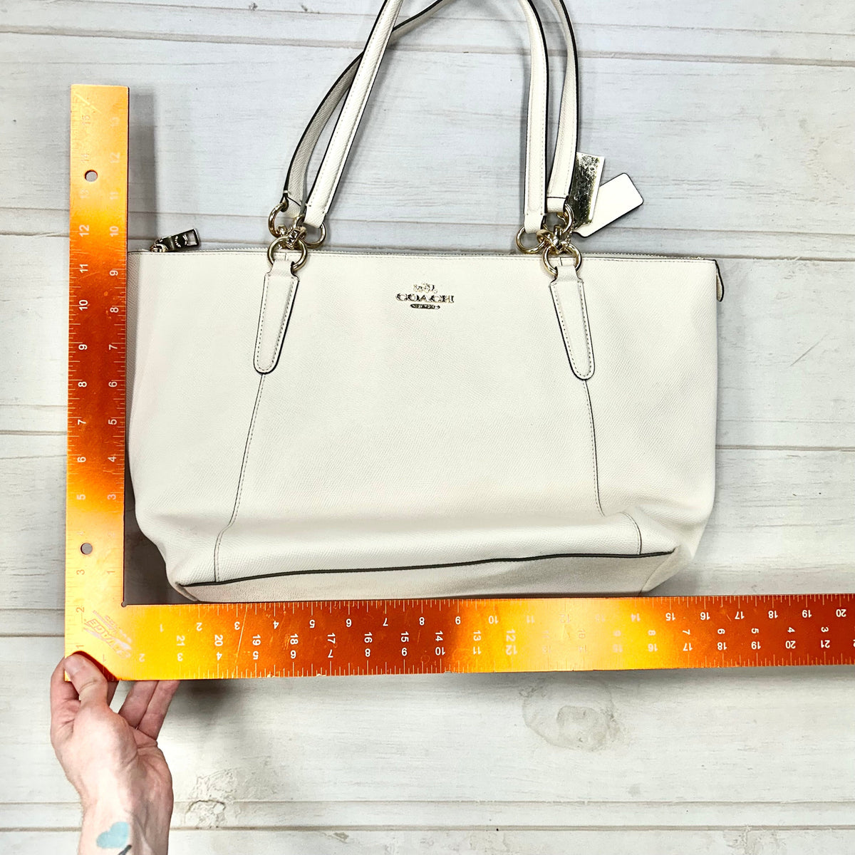 Handbag Designer By Coach, Size: Medium