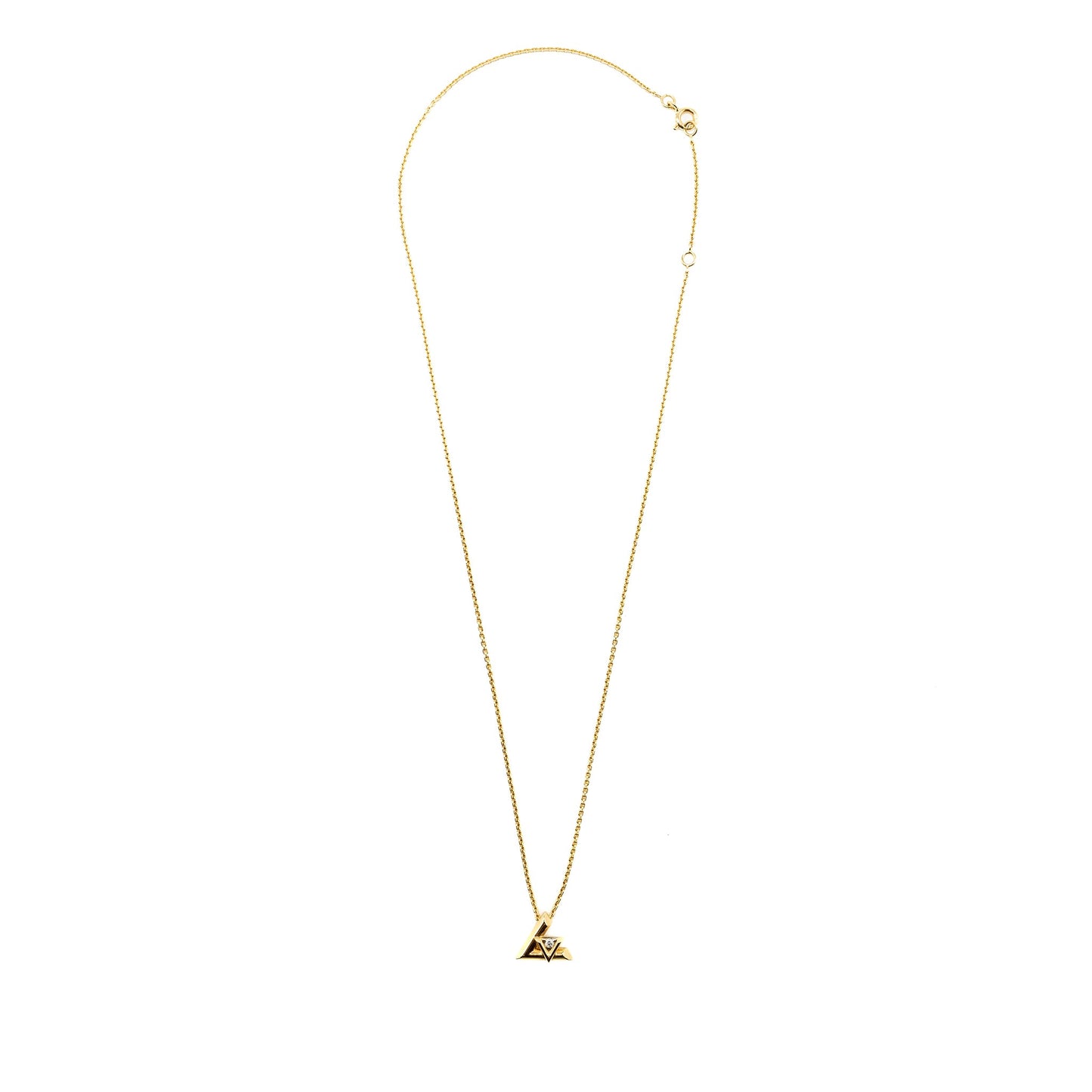 Louis Vuitton LV Volt One Small Pendant Yellow Gold/Diamond