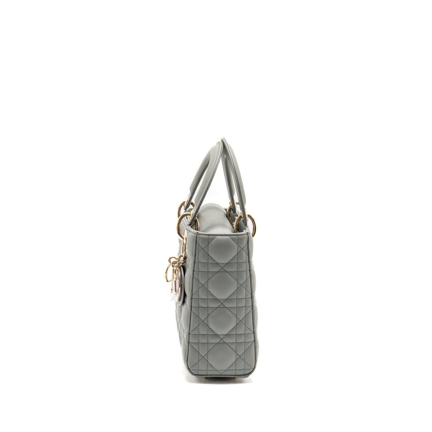 Dior My ABCDior Small Lady Dior Lambskin Stone Grey LGHW