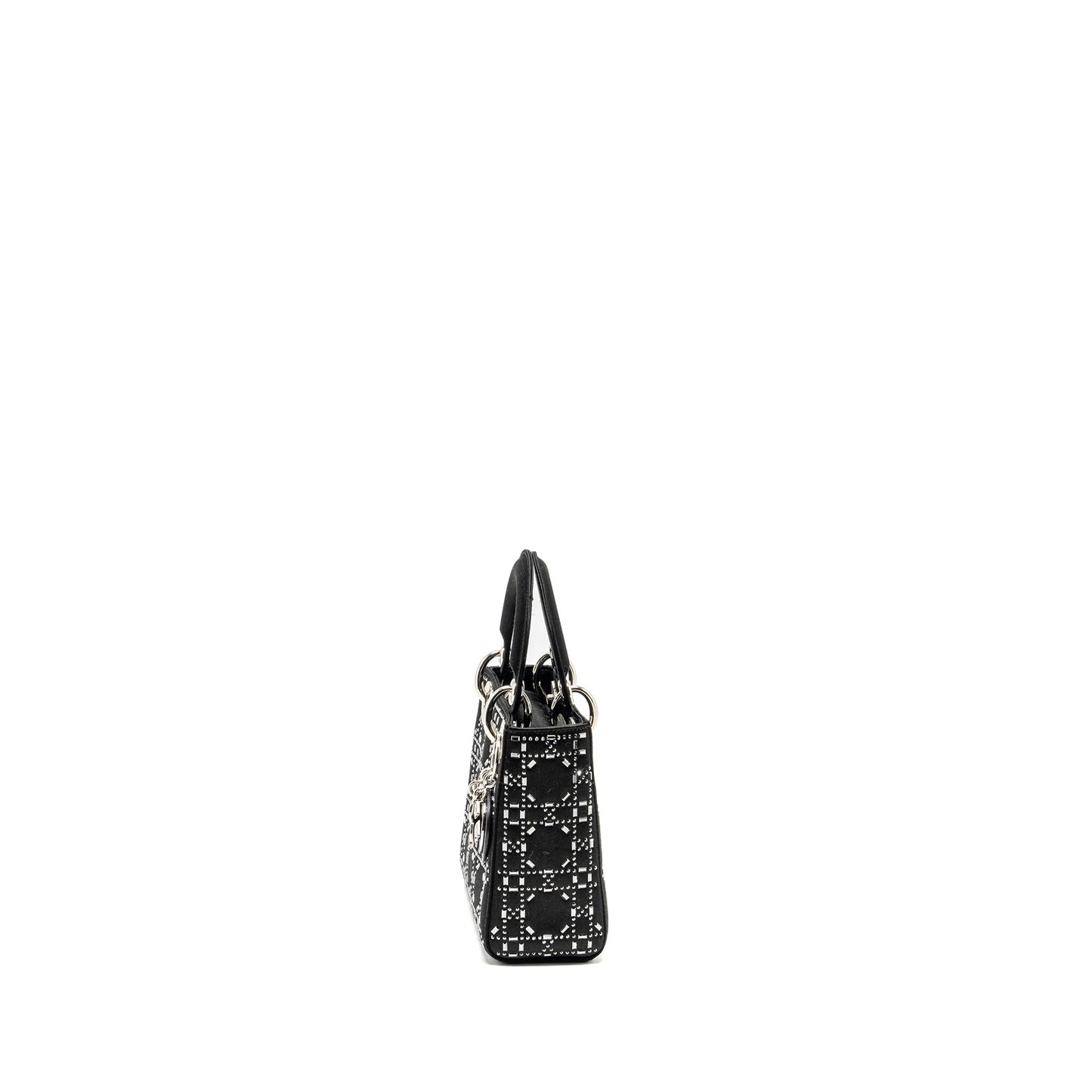 Dior Mini Lady Dior Stain Crystal Black SHW