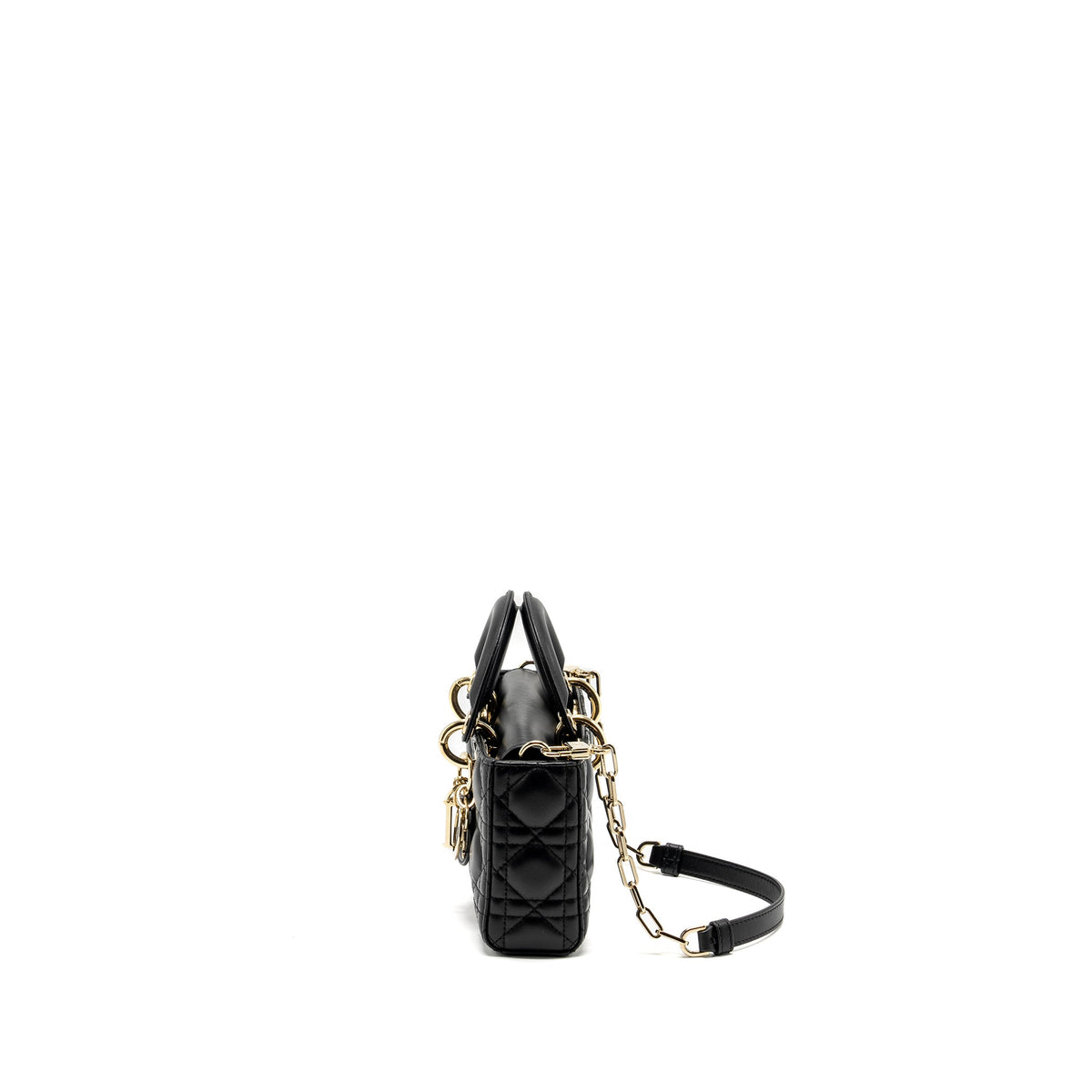 Dior lady D-Joy Small Bag Lambskin Black LGHW