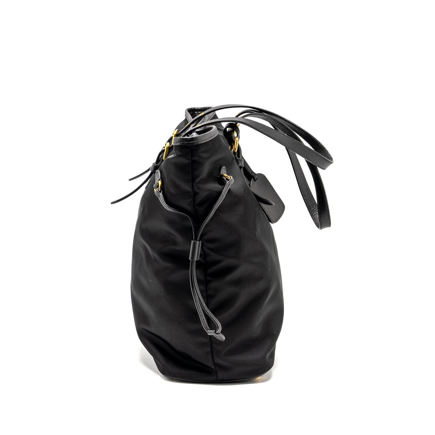 Prada tote bag canvas black GHW