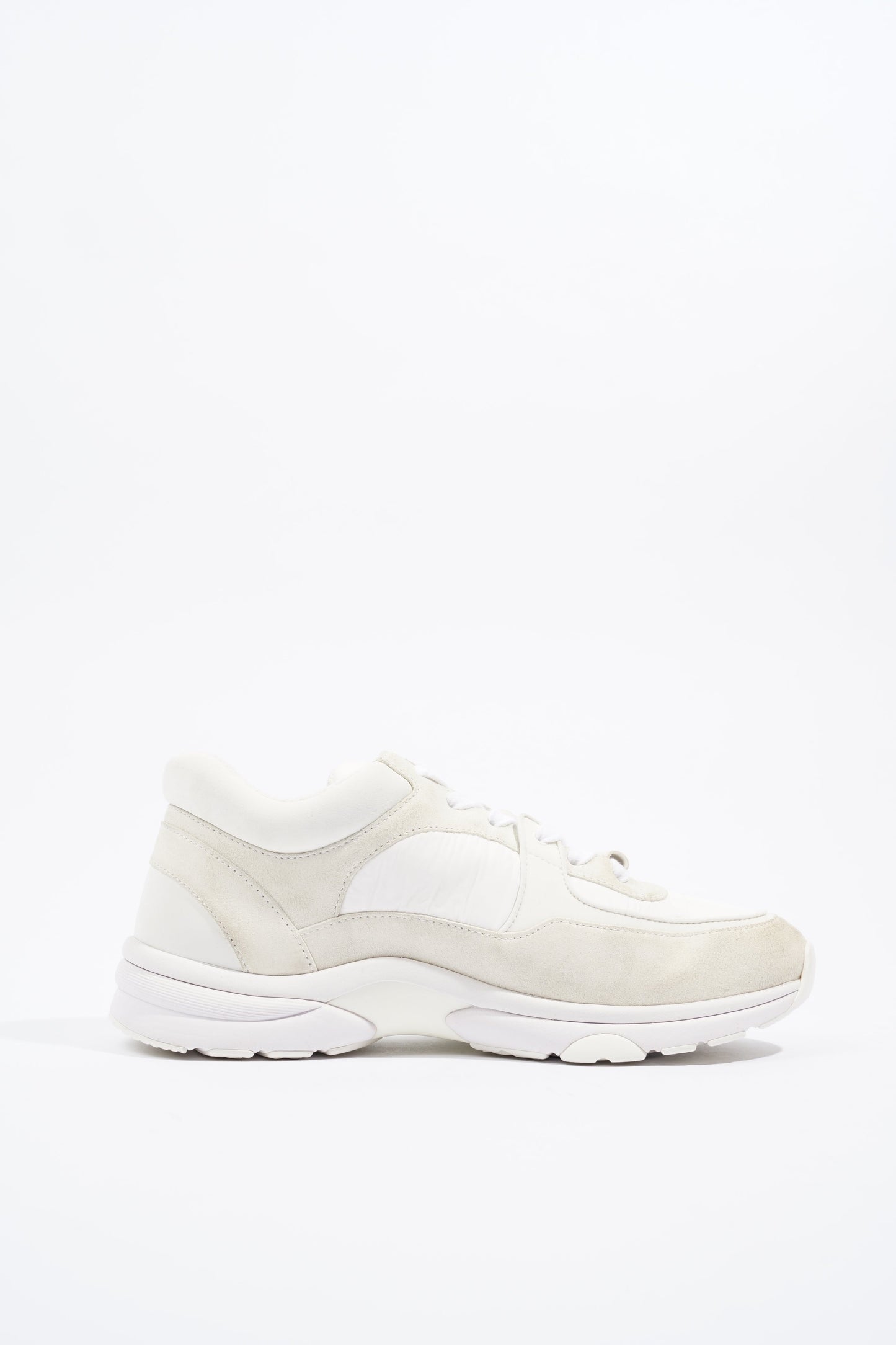 Chanel CC Runner White Beige EU 38.5 UK 5.5