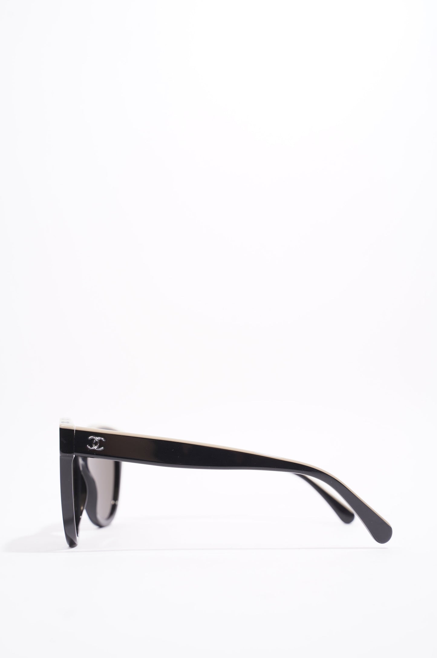 Chanel Butterfly Sunglasses Black Acetate 140