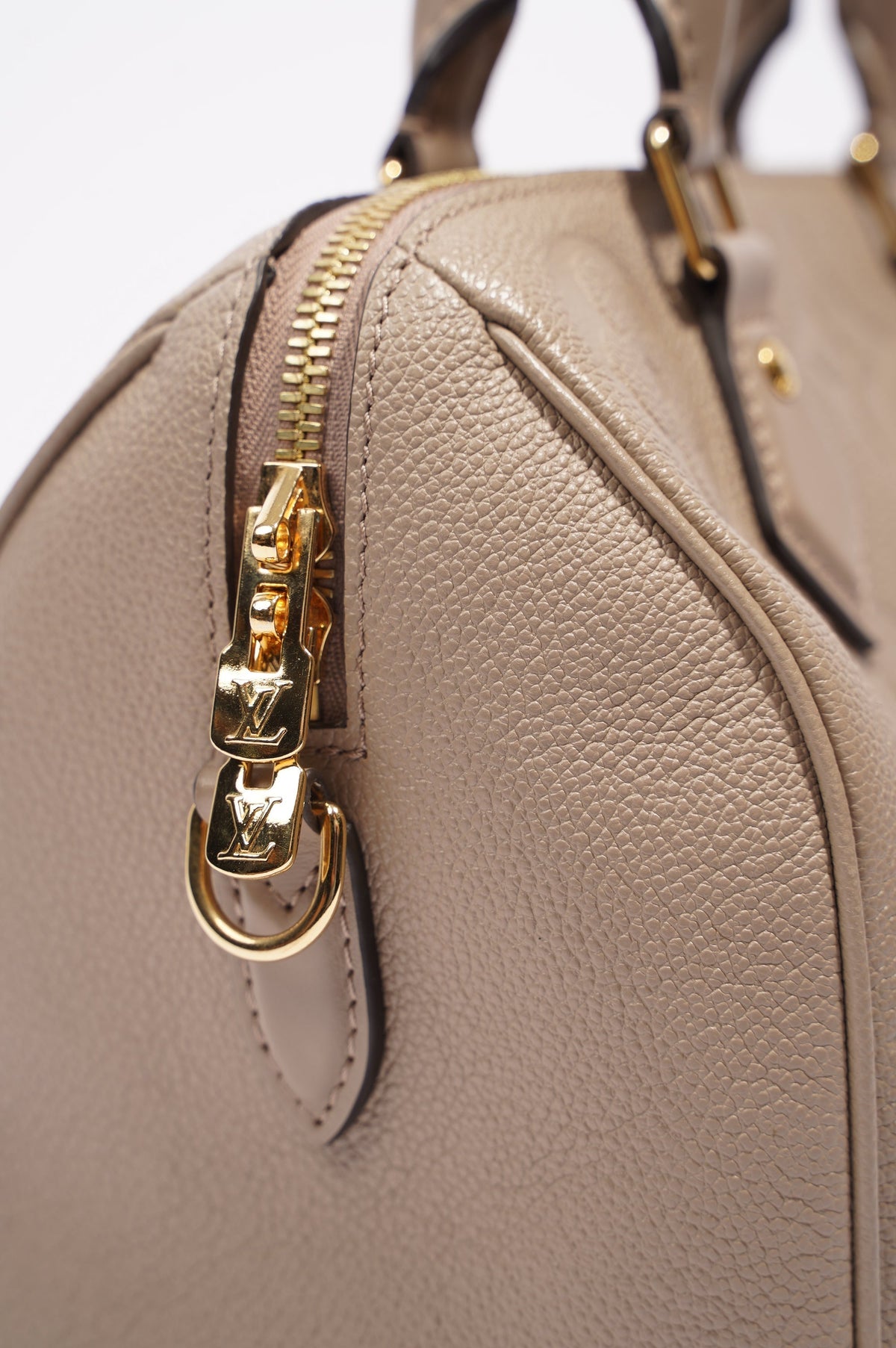 Louis Vuitton Speedy Bandouliere Grey Empreinte Leather 25