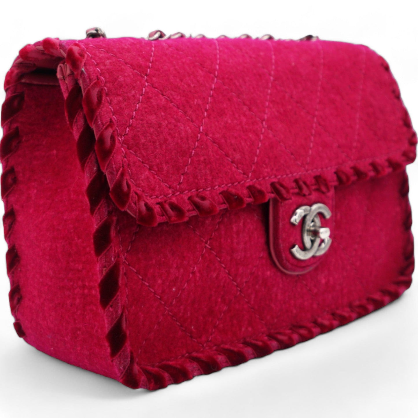 Chanel Fancy Felt Flap Dark