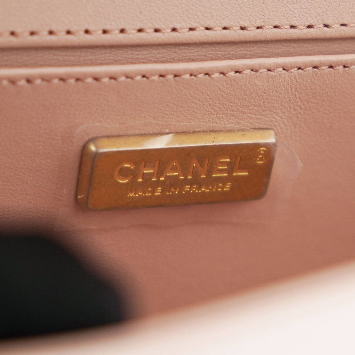 Chanel Pink Quilted Snakeskin Old Medium Boy Bag