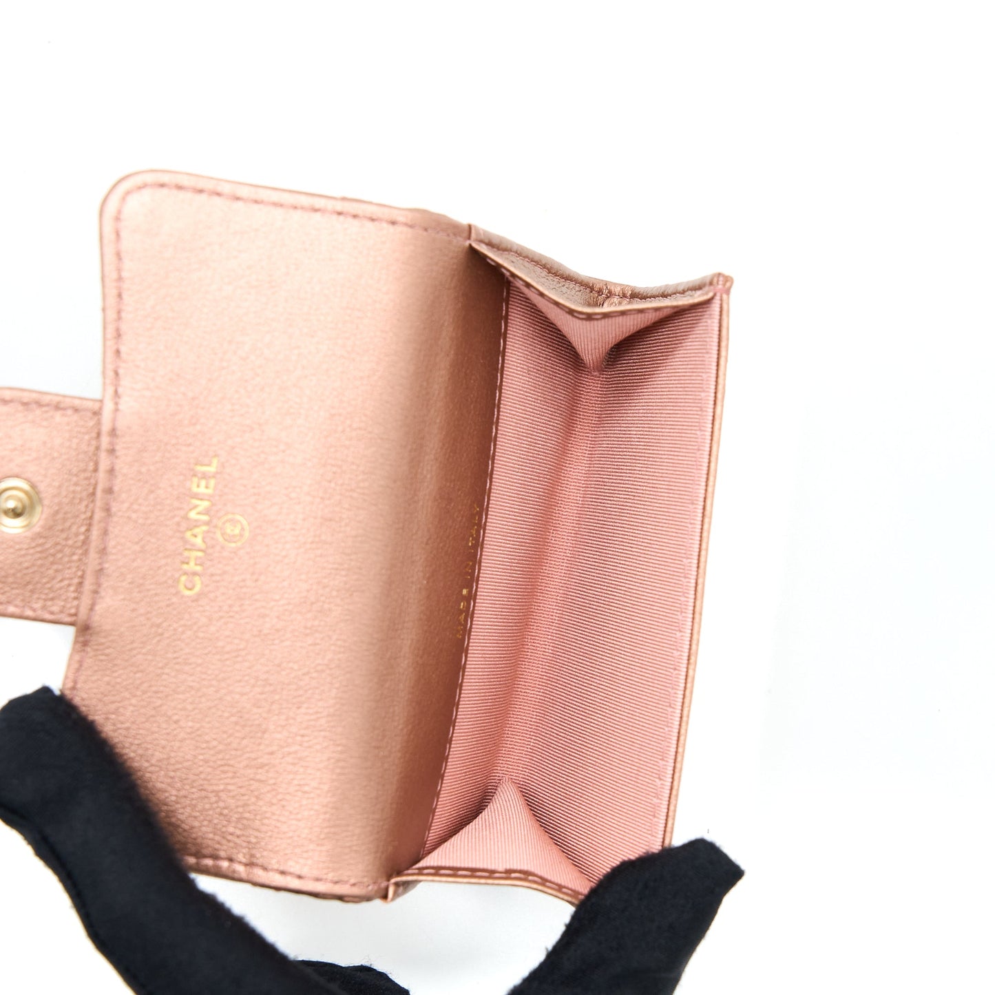 Chanel 2.55 Reissue Flap Holder Metallic Grained Calfskin Rose Gold RGHW