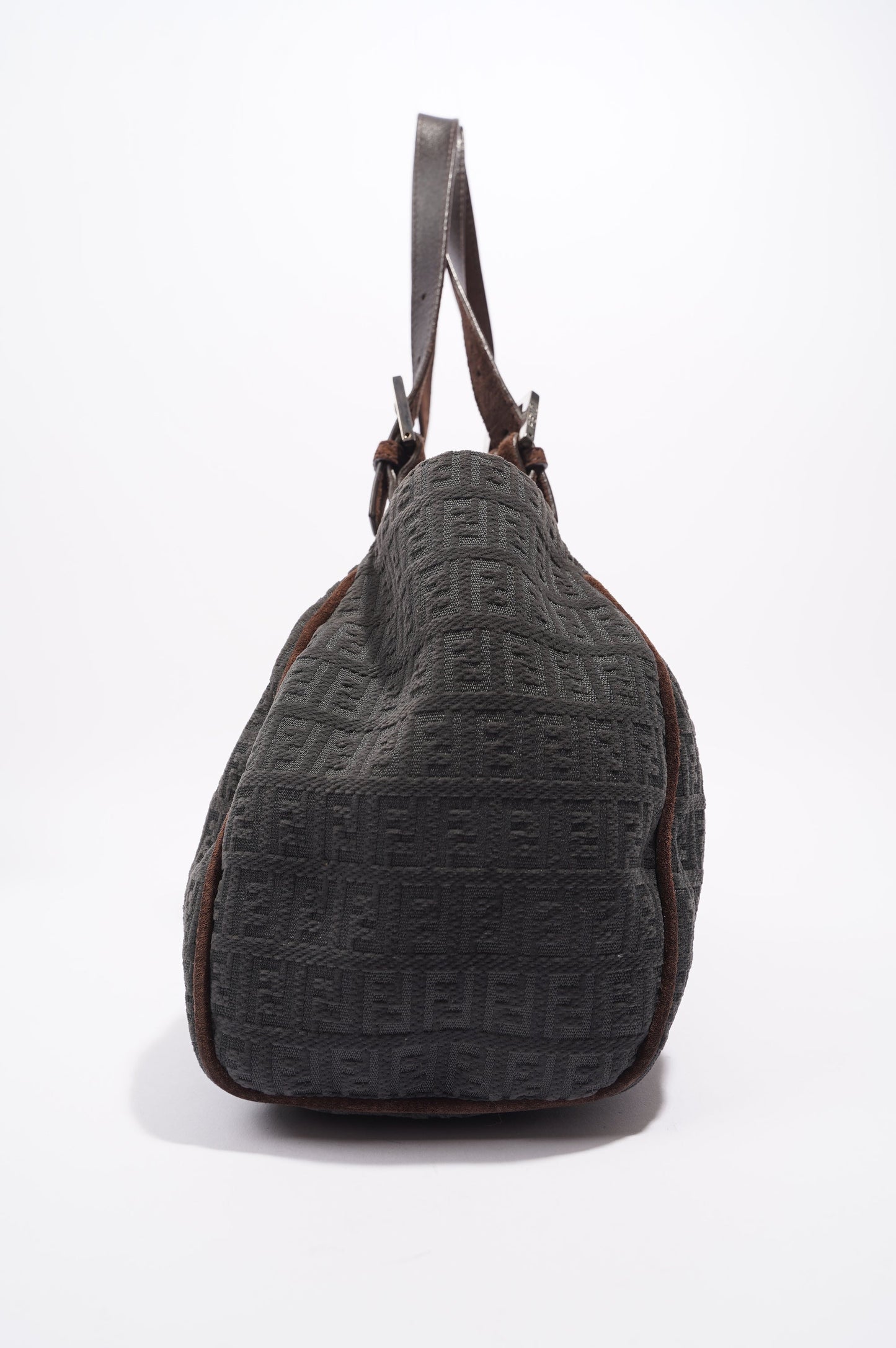 Fendi Zucchino Shoulder Bag Grey