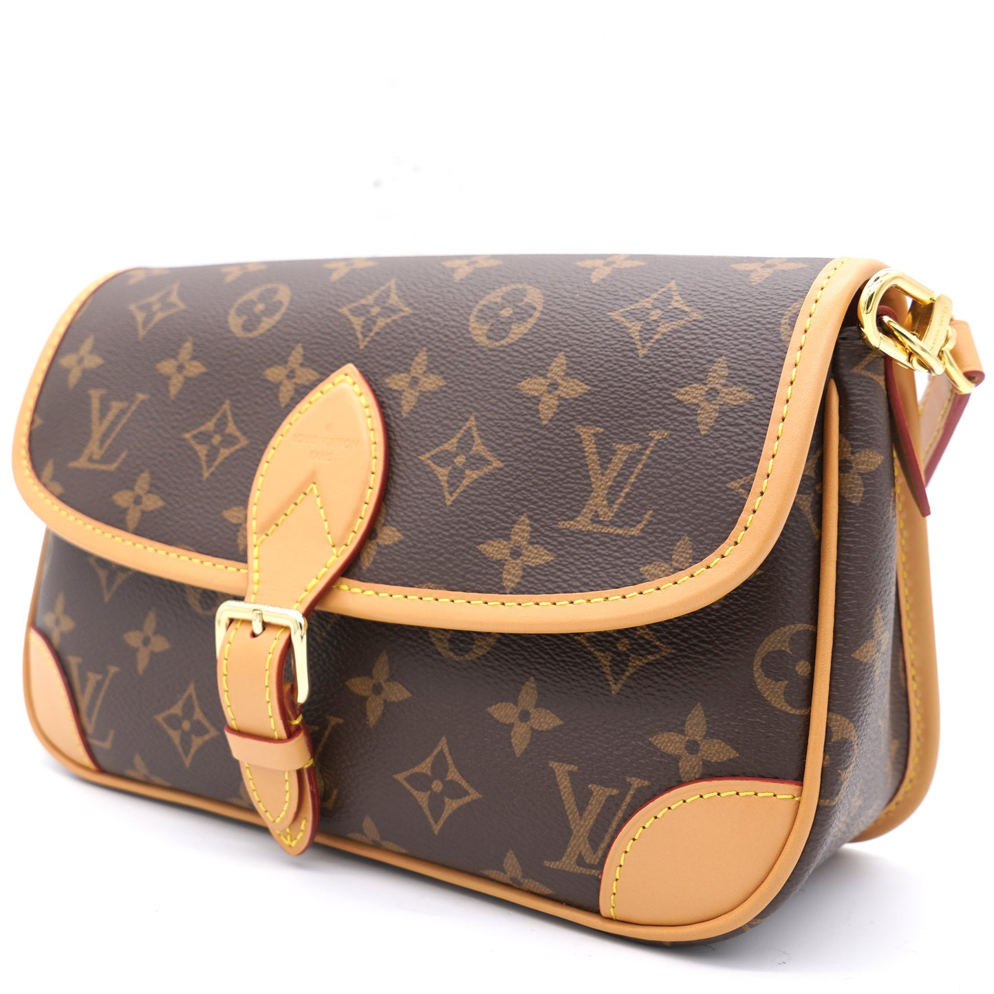 Diane Monogram Canvas Shoulder Bag