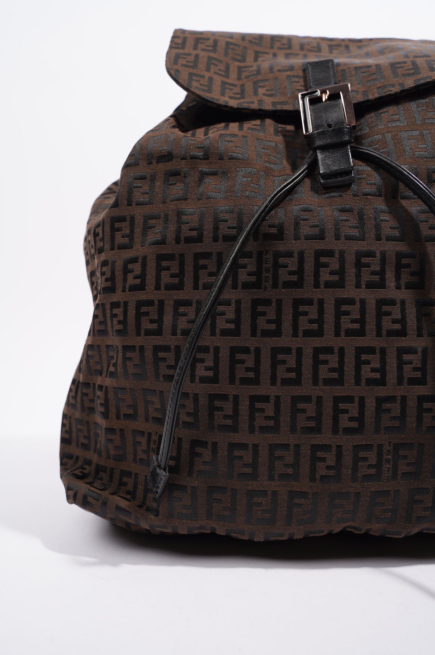 Fendi Womens Zucca Backpack Brown