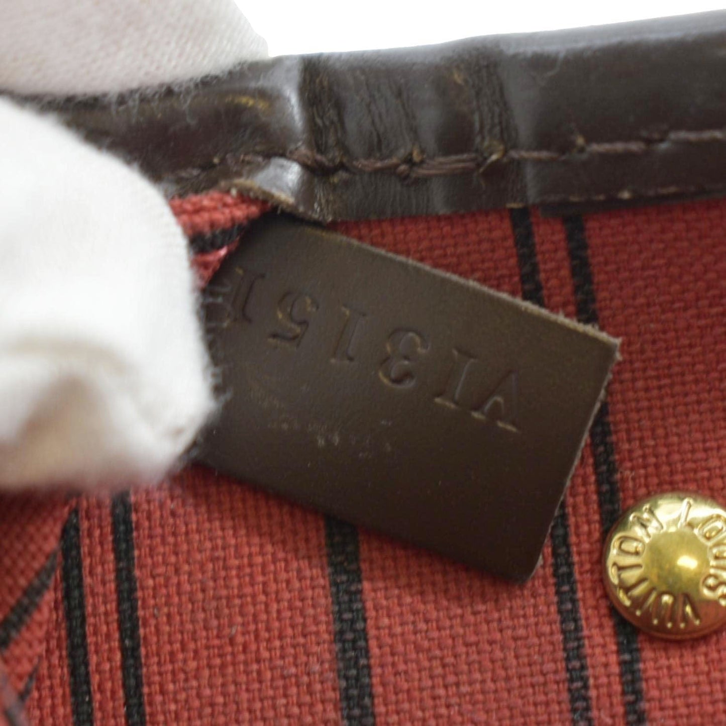 LOUIS VUITTON Neverfull PM Damier Ebene Tote Shoulder Bag Brown