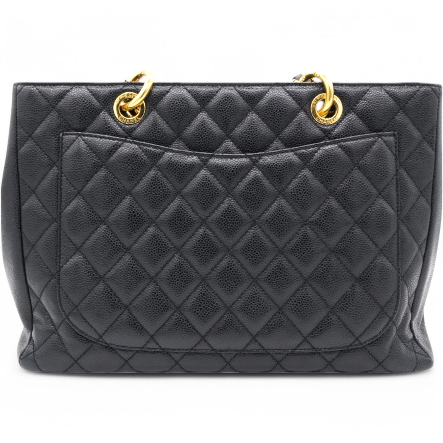 Chanel Caviar Quilted Grand Shopping Tote GST Black