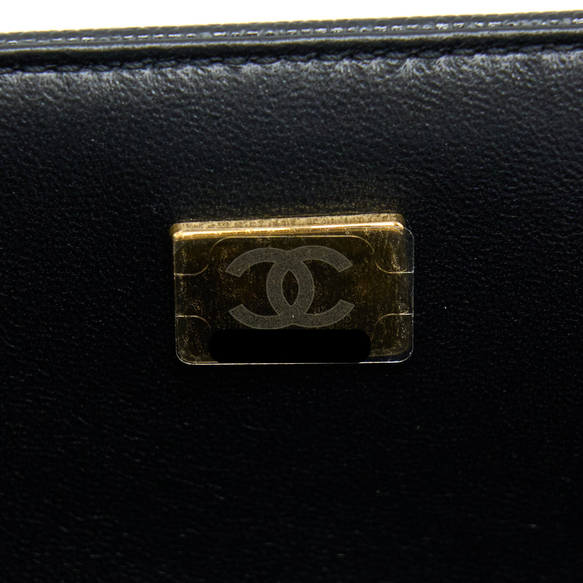 Chanel Medium Boy Caviar Black Brushed Gold Hardware(Microchip)