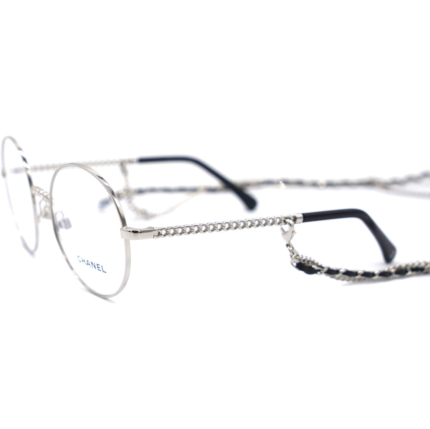 Chanel Round Eye Glasses 2186 Silver