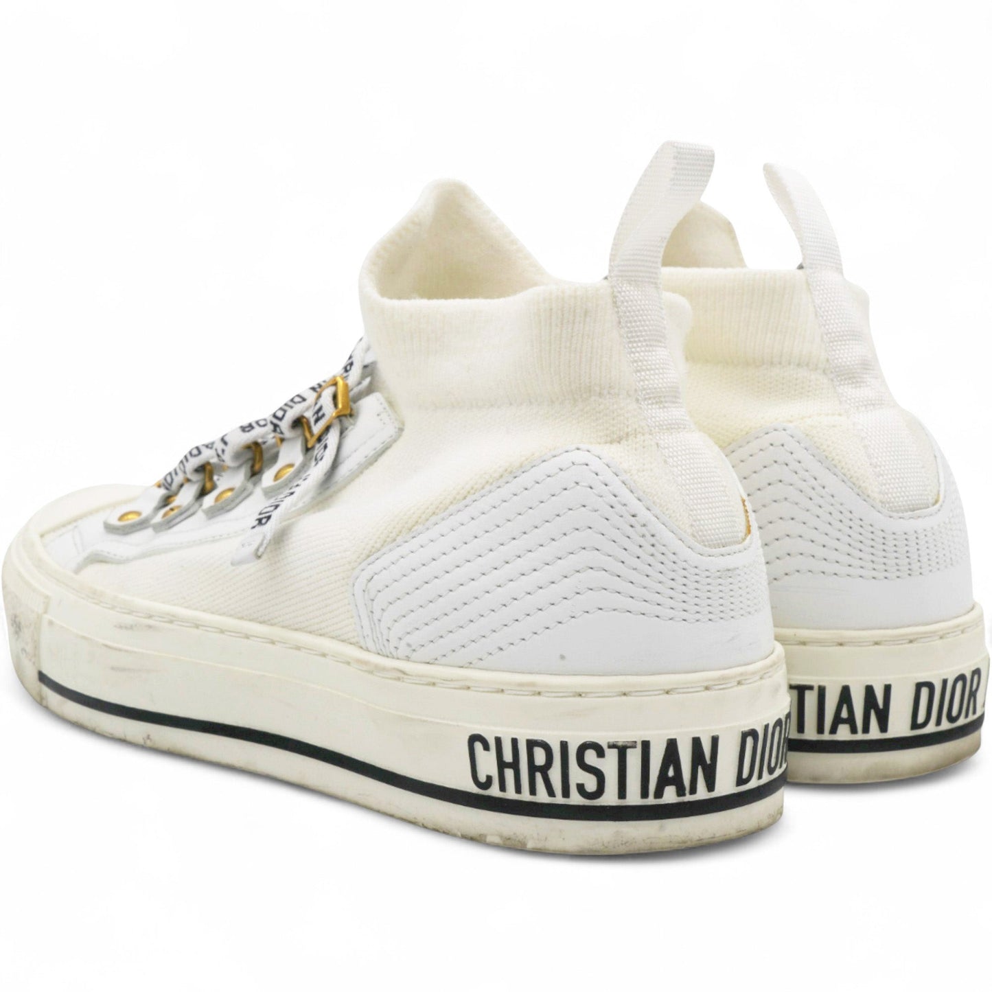 Dior Technical Knit Womens Walk'N'Dior High Top Sneakers Size36.5