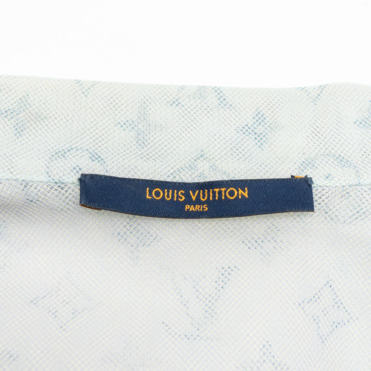 Louis Vuitton size 46 polyamide jacket multicolor green / blue/ pink/ yellow/ purple