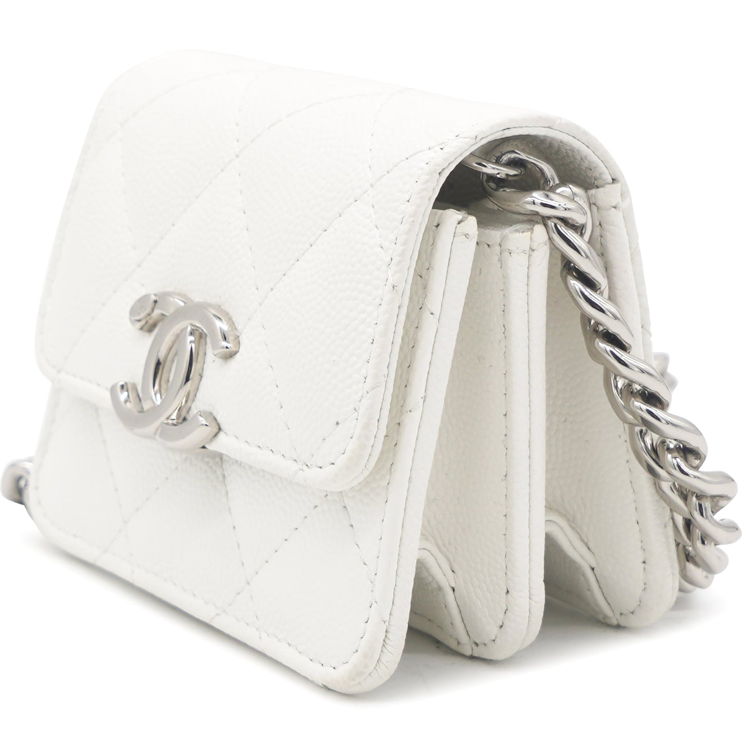 Chanel CC Calfskin white 2022 Mini