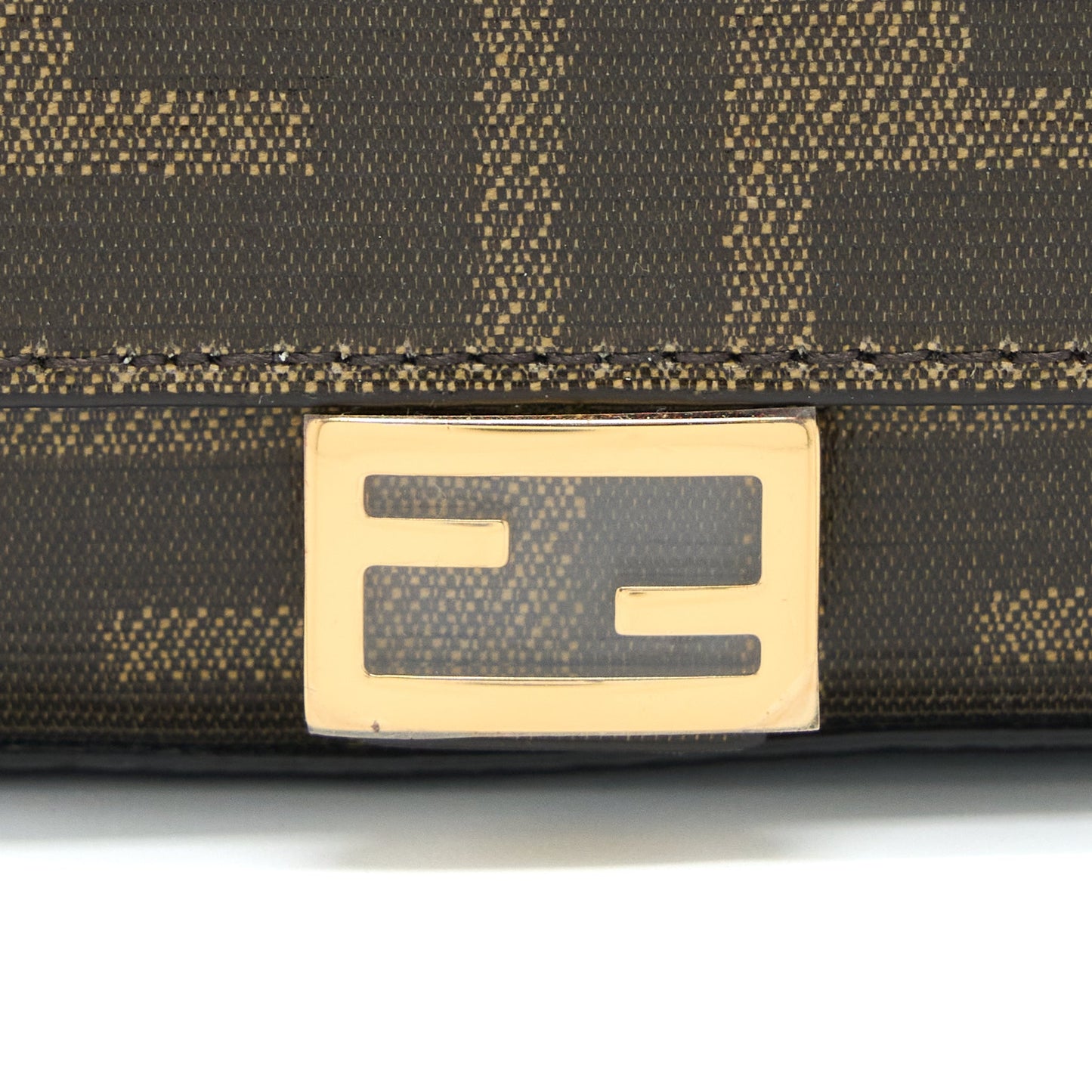 Fendi Baguette Mini Belt Bag FF Jacquard Canvas/Leather GHW